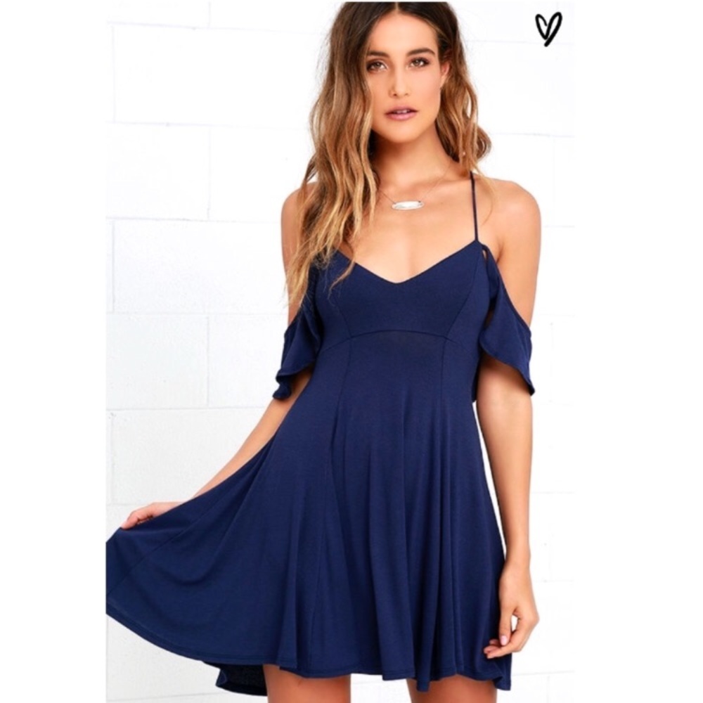 Lulus backless skater dress
